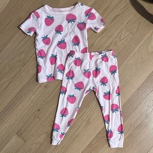 Carter's Pink Strawberry Pajama Set